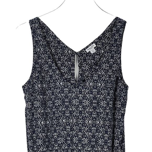 Splendid Hingham Jumpsuit Floral Sleeveless Navy White Size XS - Picture 3 of 10